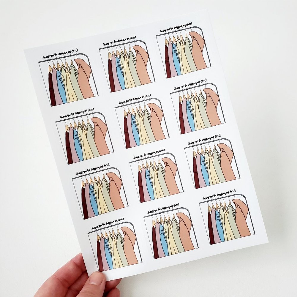 LB020 Custom Handmade Poshmark Thank You Stickers Shipping Supplies [Price Firm] - Picture 4 of 8